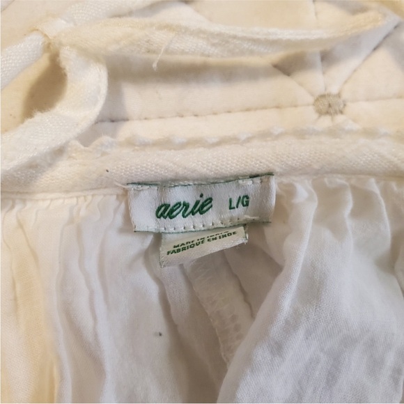 Aerie | White Strappy Maxi Dress | Size Large - Picture 9 of 9